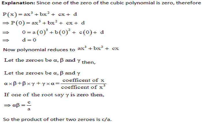 CBSE Class 10 Maths Polynomials MCQs